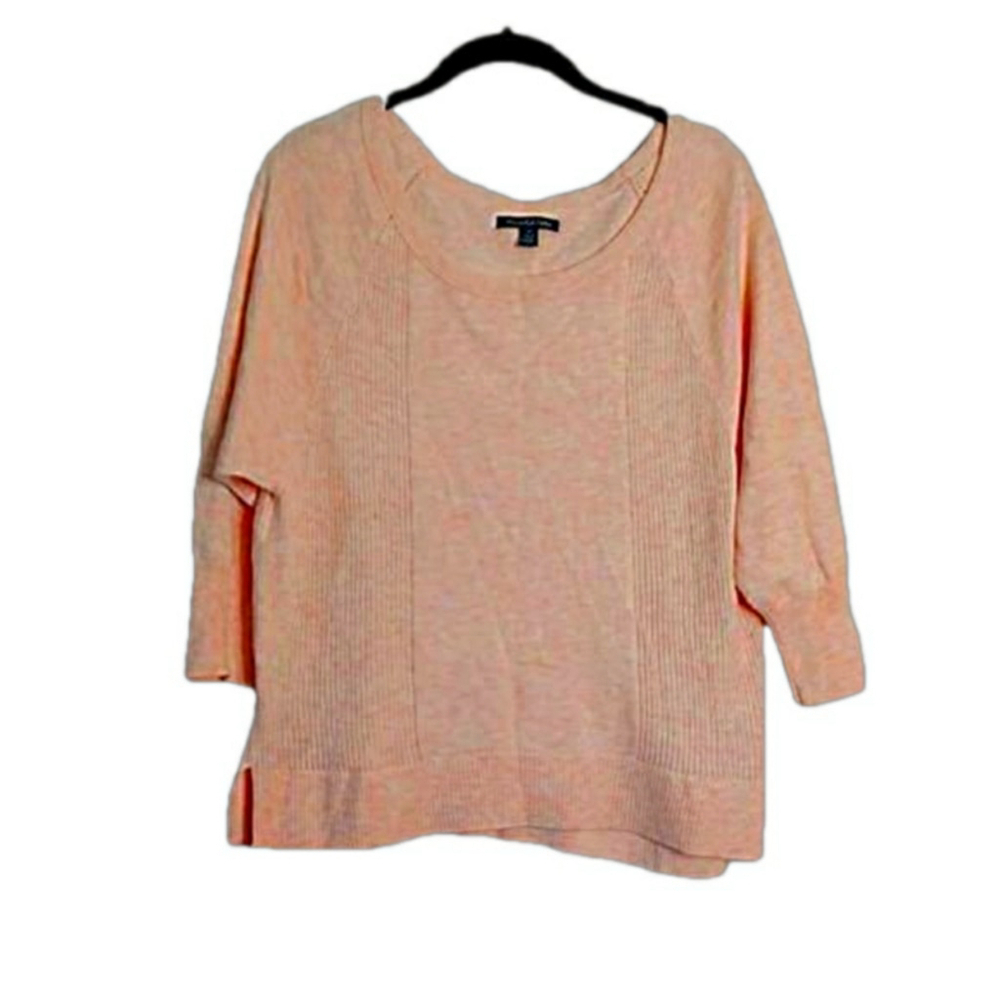 AMERICAN EAGLE Pullover Sweater Knit Textured Relaxed Fit Size S‎ Peach